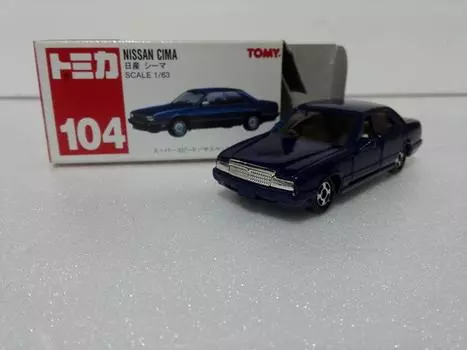 Распродано Tomica 104 Nissan Cima Сделано в Китае Долгосрочное хранение Круглый мини-автомобиль Чехол входит в комплект Доставка со склада Amazon Номер