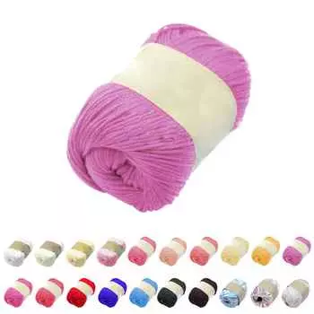 Распродажа 1 моток x 50 г DK Baby Cashmere Silk Wool Детская пряжа для ручного вязания крючком синий