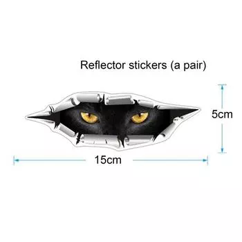 Распродажа 3D автомобильный стиль забавные кошачьи глаза выглядывающие автомобильные наклейки водонепроницаемый чехол для автомобилей