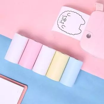 РАСПРОДАЖА 57*30 мм рулон самоклеящейся термобумаги для термопринтера PeriPage A6 P1/P2 Mini Photo Printer белый