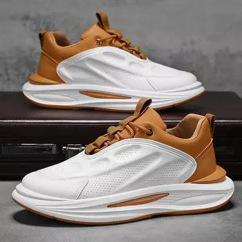 Распродажа белые туфли весенняя мода студенческая спортивная повседневная обувь мягкая подошва нескользящая брендовая tide толстая подошва увеличивающая рост папина обувь 39