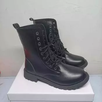 Распродажа Ботильоны Женские Кроссовки Женские Ковбойские Зимние Туфли На Массивном Каблуке Черные Элегантные Роскошные Туфли Ботильоны 35 чёрный