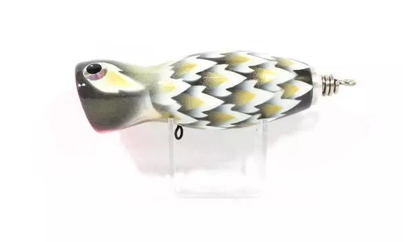 Распродажа Деревянный Поппер Baby Floating 90 мм 17 граммов Дракон Белый (1088)