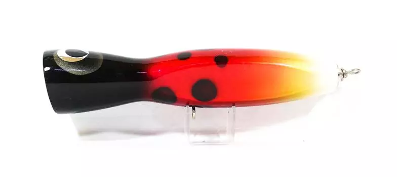 Распродажа Деревянный Поппер Плоский Плавающий 210 мм 130 грамм Красный Жук (1047)