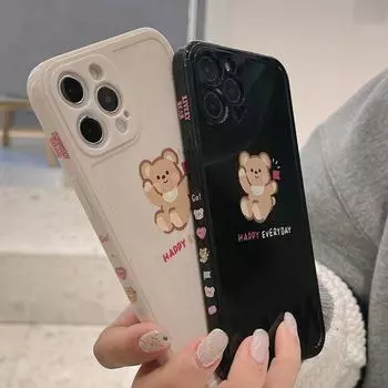 Распродажа для Iphone 13 11 14 Pro Max 7 8 Plus Xsmax X Xr 12 Mini силиконовый чехол с милым флагом и бусинами, чехол для телефона с рисунком, пара ракушек for iphone 12 mini