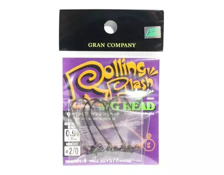 Распродажа. Джиг-головка Varivas Nogales Rolling Flash 0,9 г, размер 2/0 (5361)