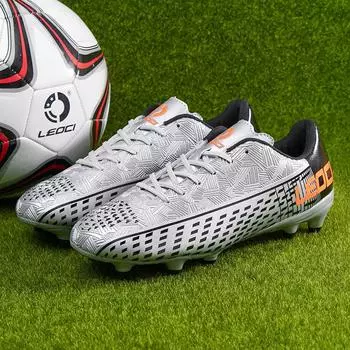 Распродажа футбольные бутсы AG/TF мужские футбольные бутсы нескользящие футбольные бутсы мужские футбольные бутсы 35 оранжевый