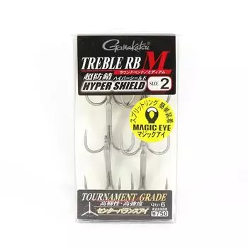 Распродажа Gamakatsu 67460 Тройной крючок RB M Hyper Shield, размер 2 (2137)