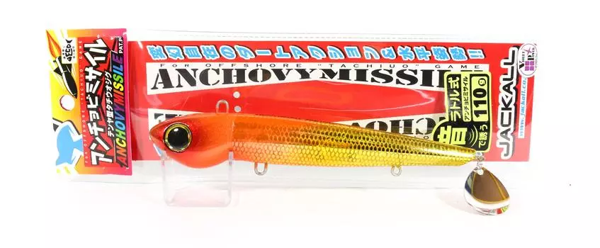 Распродажа Jackall Anchovy Missile RattleShiki Jig Lure 130г Оранжевое Золото (5276)