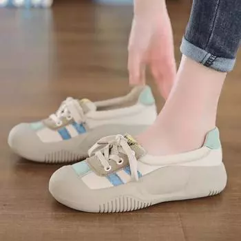 Распродажа кроссовок 2025 года, лето, новые дышащие, на толстой подошве, маленькие, универсальные, повседневные, для бега, для пап, высококачественные 35
