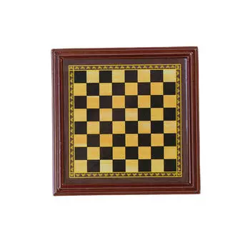 Распродажа Кукольный домик Миниатюрный 1:12 Игрушечный Набор Металлических Шахмат 4.8*4.8cm