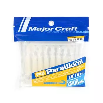 Распродажа Major Craft Мягкая пластиковая приманка Paraworm 1,8 дюйма PW-GRUB 045 (0919)