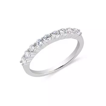 Распродажа модной одежды из стерлингового серебра 925 пробы на годовщину свадьбы полувечное кольцо с имитацией бриллианта Sona гарантия качества 5