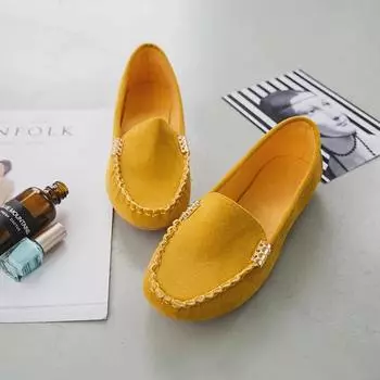 Распродажа модной женской обуви 2024 года, уличные мокасины, женские туфли на плоской подошве, повседневные туфли на плоской подошве, женские туфли с круглым носком, легкая обувь больших размеров для женщин 35 чёрный