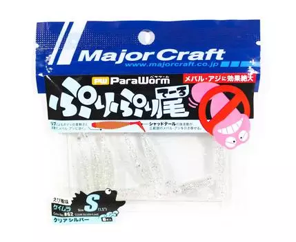 Распродажа Мягкая пластиковая приманка Major Craft Paraworm 1,5 дюйма PW-PRI/S 062 (4924)