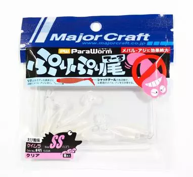Распродажа Мягкая пластиковая приманка Major Craft Paraworm 1,3 дюйма PW-PRI/SS 041 (4719)