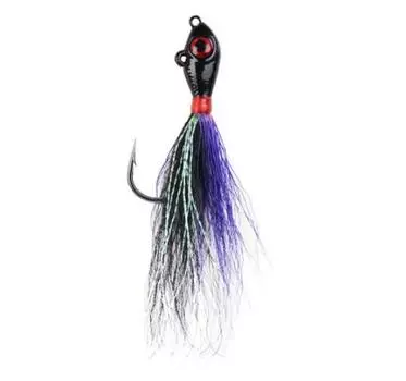Распродажа Mustad BEB-1-BKPP Big Eye Bucktail 1 унция Черный/Пур (0891)