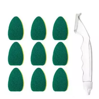 распродажа набор щеток для мытья посуды с дозатором мыла, 1 ручка для мытья посуды, 9 сменных губок, скребок для кухонной раковины