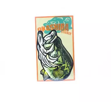 Распродажа: наклейка Waterside Peterpan Okashira, большая L, черный бас (3687)
