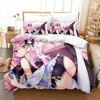 Распродажа Новый комплект постельного белья konsatoshi Single Twin Full Queen King Size Bed Set Aldult Kid Bedroom Duvetcover Sets Anime Bed Kawaii 70x133cm 2pcs
