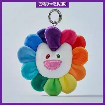 [Распродажа по предзаказу] Брелок New Jeans x MURAKAMI (ЦВЕТОК) Flush Keyring (FLOWER)
