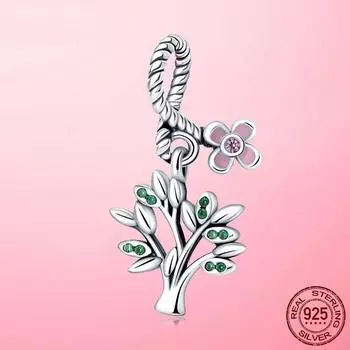 Распродажа подвеска-шарм Family Tree & Infinity Love бесконечная форма бусины для модного браслета ювелирные изделия изготовление 925 серебряная форма