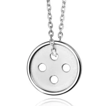 Распродажа, популярные изысканные индивидуальные пуговицы, корейские ювелирные изделия из стерлингового серебра 925 пробы, женские ожерелья с подвеской Xl109