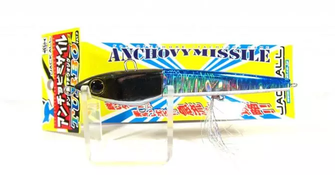 Распродажа Приманка Jackall Anchovy Missile Turbo Jig 90 грамм синий розовый (9269)
