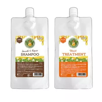 распродажа Ray Natural Honey Plus Smooth Repair Шампунь Увлажняющий Лечебный Набор Запасной Набор & & (440 мл каждый)