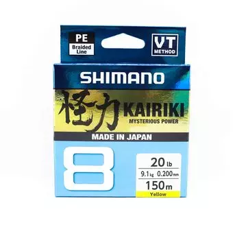 Распродажа Shimano PL-M58RE Kairiki PE леска 150м 20фунт желтый (8596)