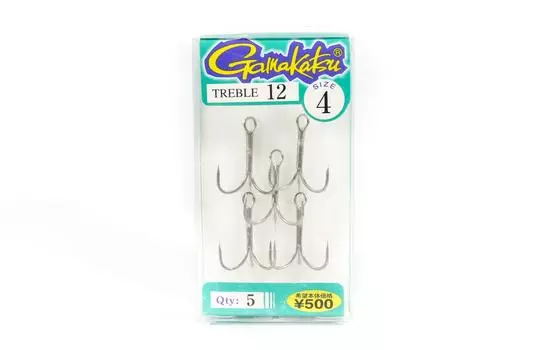 Распродажа Тройной крючок Gamakatsu Treble 12, размер 4 (0364)