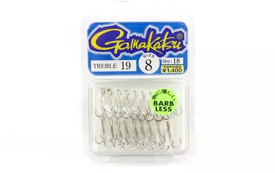 Распродажа Тройной крючок Gamakatsu Treble 19, размер коробки 8 (0838)