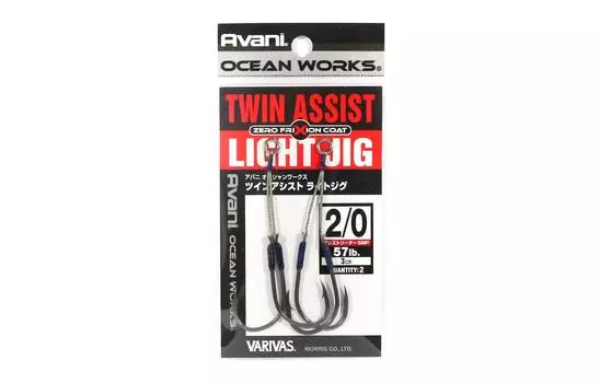 Распродажа Varivas AH-64 Ocean Works Twin Assist Light Jig, размер 2/0–3 см (4575)
