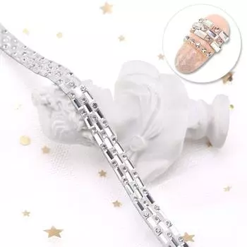 [Распродажа, Возврату или обмену не подлежит] Цепочка для нейл-арта, Дрель, Трехмерное украшение для ногтей, Можно резать произвольно