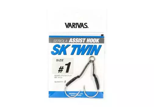 Распродажа Вспомогательные крючки Varivas Seriola SK Twin Assist, размер 1 (4197)