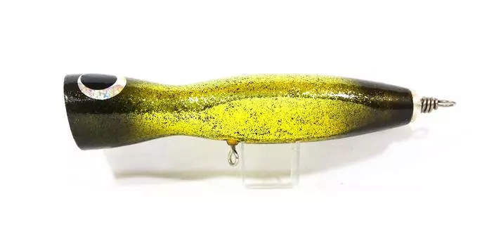 Распродажа Wood Popper Flatside Floating 210 мм 120 граммов зернистость Black Gold (1058)