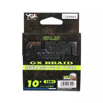 Распродажа YGK Algon Assist GX Braid FC, тип 6 м, размер 10, 120 фунтов, синий (9026) синий