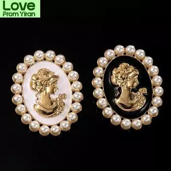 Распродажа Жемчужные броши для женщин Брошь в виде королевы с каплями масла, брошь на лацкан, овальные жемчужные броши, модные украшения, благородные подарки