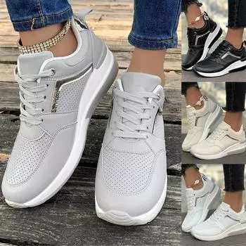 Распродажа женской спортивной обуви Кроссовки для бега для женщин Обувь для отдыха Нескользящие дышащие кроссовки 36 бежевый