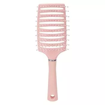 Распутывающая щетка для волос Профессиональная мужская и женская вентилируемая щетка для волос Инструмент для укладки густых волос розовый