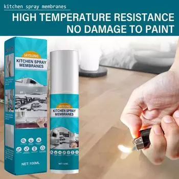 Распылите кухонную утварь, пятна на стенах и полу, тяжелые масляные пятна, легкая чистка, защитная пленка, маслостойкая диафрагма, плита 100ml