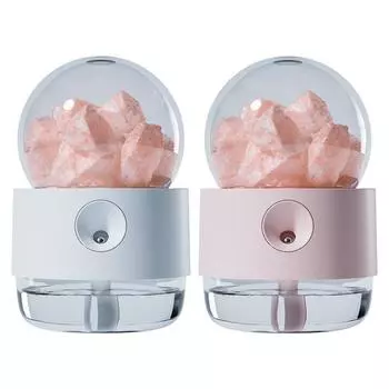 Распылитель эфирных масел с зарядкой от USB, соляная лампа-диффузор, белый