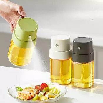 Распылитель для кухонного домашнего хозяйства для барбекю, оливковое масло, масло для жарки, распыляющий баллончик для уменьшения жира, инжектор, масло-распылитель белый