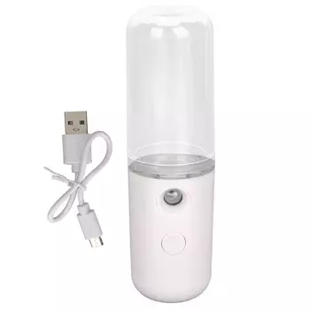 Распылитель для лица Nano Mist, портативный, с зарядкой через USB, увлажняющий, Mister Hydrator для дома, белый белый