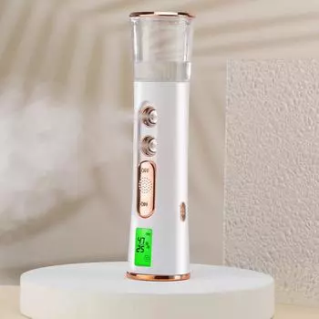 Распылитель для лица Nano Mist с двойной распылительной головкой USB-увлажнитель Небулайзер для лица Парогенератор Увлажняющие косметические приборы Уход за кожей тела