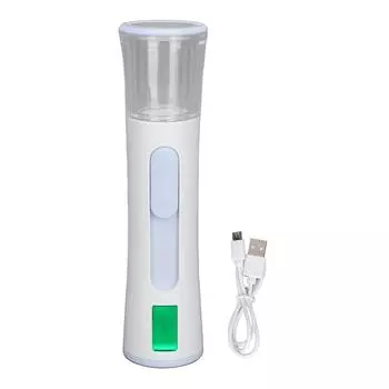 Распылитель для лица с распылителем 30 мл, большой объем, двойное отверстие, электрический увлажнитель для лица, ручной увлажнитель кожи для синий