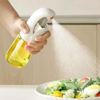 Распылитель для масла, стеклянный флакон 150 мл, оливковый распылитель для белый