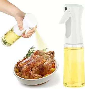 Распылитель для растительного масла - распылитель для оливкового масла, кухонные аксессуары, фритюрница, широко используется при приготовлении салатов, выпечке, жарке. 200ML белый