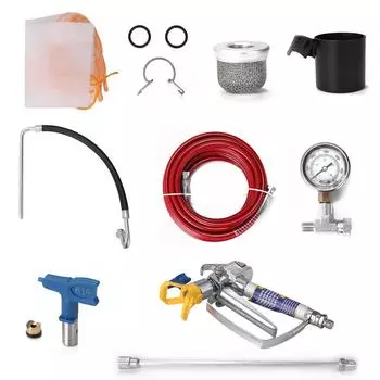 Распылитель краски, профессиональный безвоздушный распылитель высокого давления, мощный электрический инструмент для окраски EU Plug разноцветный