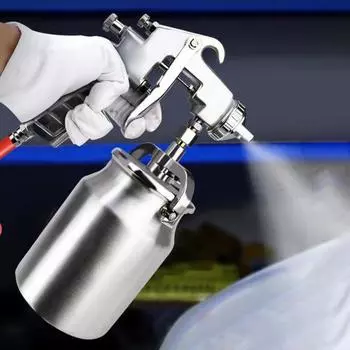 Распылитель краски, равномерное распыление, регулировочная ручка полного покрытия, пористое распыление, пневматический распылитель калибра 1,5/2,5, инструмент для мастерской A